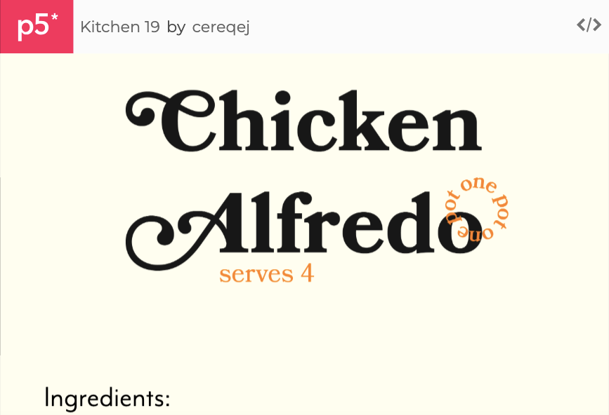 Chicken Alfredo Ingredients Image - Mosaic Minds